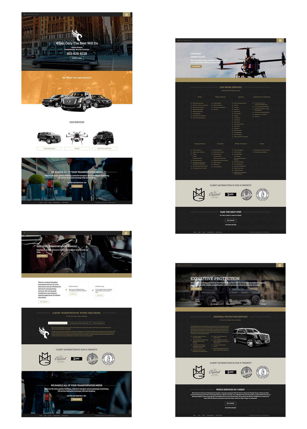 PHG Website Layouts