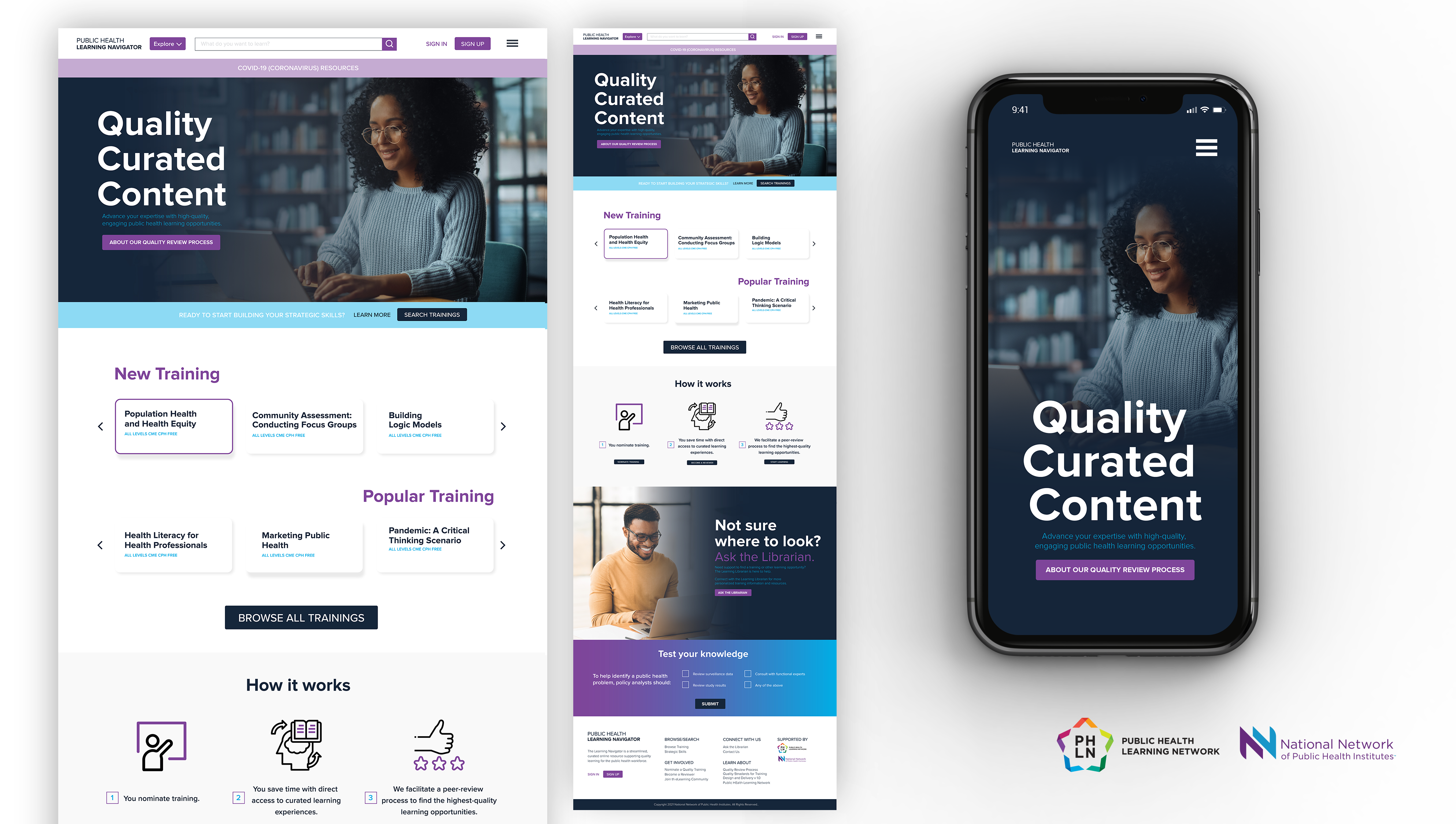 NNPHI Layout Mockups